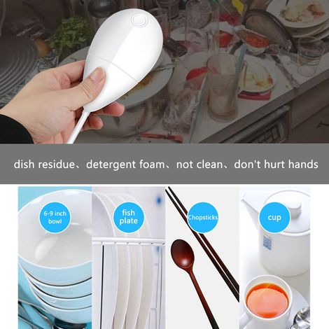 Lave-vaisselle portable à ultrasons avec bulles, idéal pour les fruits et légumes. Parfait pour la maison et les voyages. (1/5)