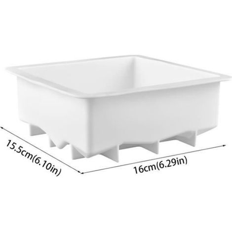 Gâteau Moule silicone Dessert Moule 3D carrée antiadhésif de cuisine Mousse de cuisson Fournitures gâteau Savon bricolage Parti (1/4)