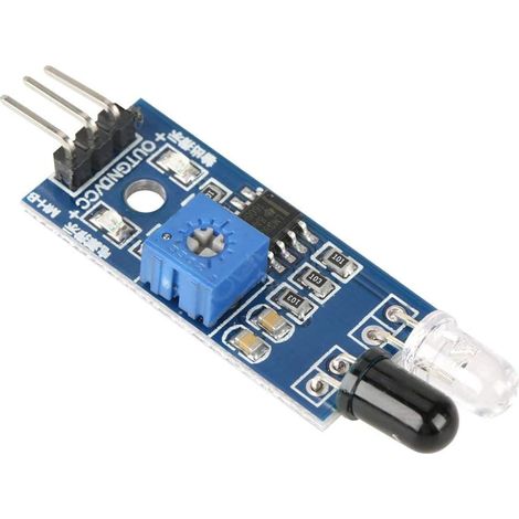 Lot de 5 Modules de Capteur Infrarouge Anti-Obstacle pour Voiture Intelligente Robot 2-30 cm Détection à Distance Réglable Capteurs de Proximité Infrarouges (1/5)
