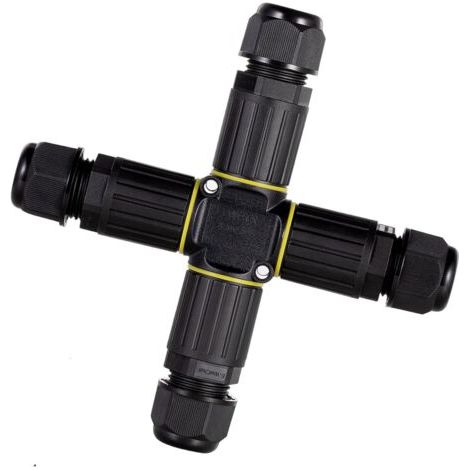 QORVA-Connecteur de câble étanche à 4 voies, pour câbles de diamètre 9-12 mm, boîte de jonction extérieure.