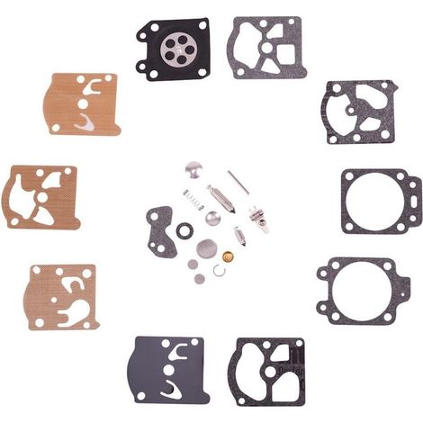 Kit de réparation de carburateur pour FC44 FS36 FS40 FS44 FS450 Kit de révision de moteur avec joints, aiguilles et ressorts pour tondeuse à gazon (1/5)