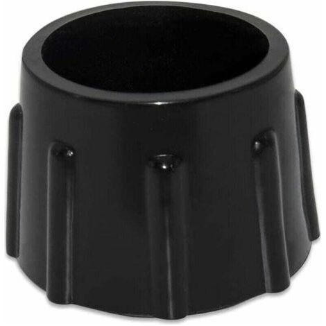 Paquete de 4 tapas protectoras de goma para suelos, XU, sintéticas antideslizantes para muebles redondos, diámetro 35 mm, 3,5 cm, color negro. (1/4)