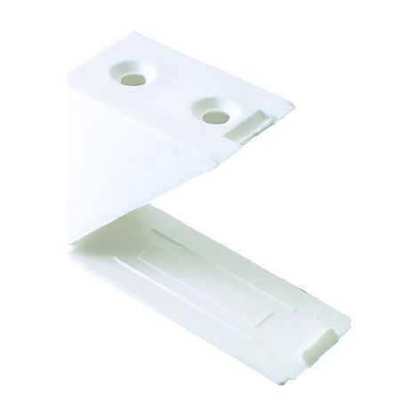 Taquet équerre Plastique Blanc Fixation D'étagère Discrète Et Robuste - Vynex
