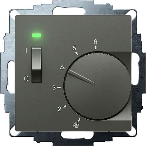Eberle 191811554302 UTE 1015-Anthrazit-55 Raumthermostat Unterputz Heizen 1 St.