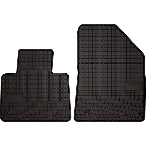 Tapis de sol en caoutchouc pour : Citroën C5 Aircross 2 places (2019-) - noirs, sur mesure (1/5)