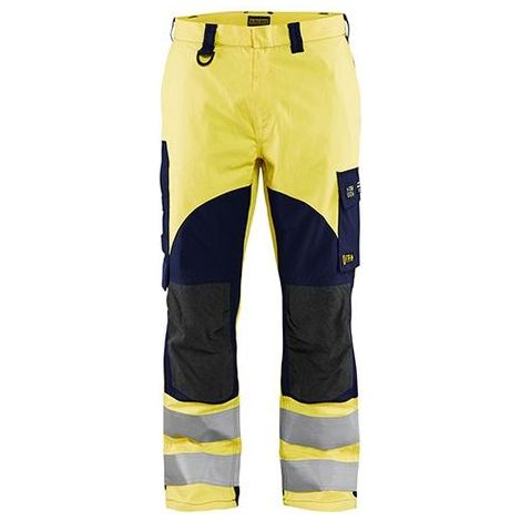 Pantalon de travail multinormes inhérent 1588 - Jaune fluo/Marine 2XL - FR(52) - SE(C58) - Standards (1/2)
