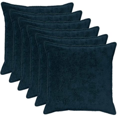 Funda de almohada 6 uds. HOUTEN Azul marino 60 x 60 cm vidaXL (1/5)