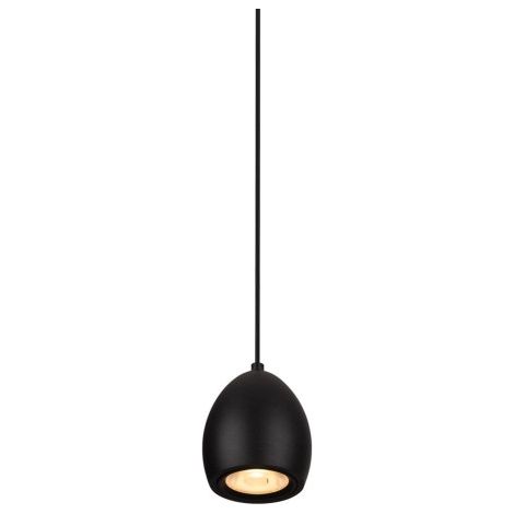 Suspension industrielle ronde noire Comet LED 5W P0433