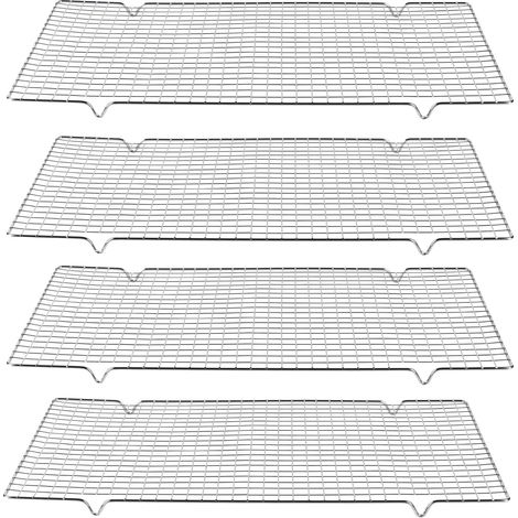 grille de refroidissement 41 cm lot de 4 acier au carbone pâtisserie (1/5)