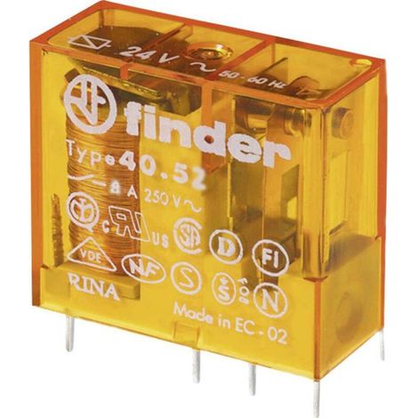 Finder 40.52.8.230.5000 Relais pour circuits imprimés 230 V/AC 8 A 2 inverseurs (RT) 1 pc(s) S72705 (1/3)