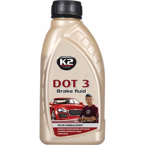Líquido de frenos DOT 3 K2 T103 300003, 500 ml