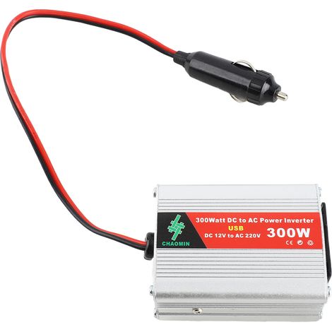 [JAMAIS UTILISÉ]Convertisseur de puissance portable pour voiture, transformateur DC12V vers AC220V 300W, adaptateur USB, convertisseur de puissance pour voiture (1/5)