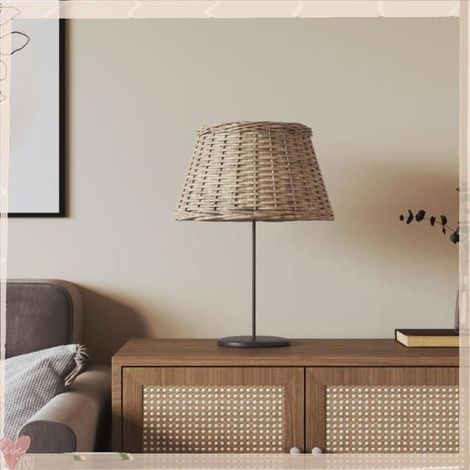 364395 Abat-jour marron 50x30 cm osier (1/5)