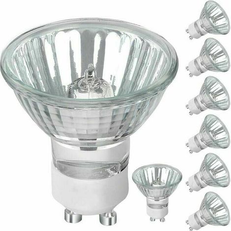 LaBlanc – 8er-Pack GU10-Halogenlampen, 50 W, 230 V, dimmbar, 500 lm, warmweiß (2700 K), für Schrank- und Vitrinenbeleuchtung (1/5)