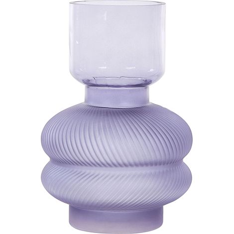 Vaso da tavolo in vetro viola 24 cm Rodia