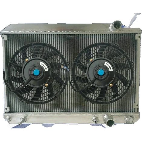 Radiador de aluminio, compatible con Mercedes SL R107/C107 380 SL/SLC, refrigeración eficiente, construcción duradera. (1/5)