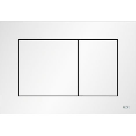 TECEnow WC-Betätigungsplatte für Zweimengentechnik Weiß matt 9240417 (1/4)