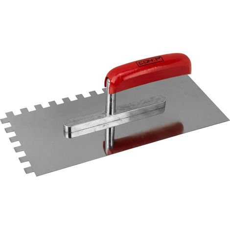 CON P Zahnglättekelle 280 x 130 mm, Zahnung 10 x 10 mm rostfrei Fliesenwerkzeug