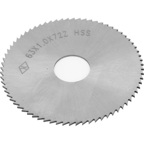 Disco de corte para hojas de sierra circular, fabricado en acero de alta velocidad con 72 dientes, accesorios 63 x 1 x 16 mm (1/5)