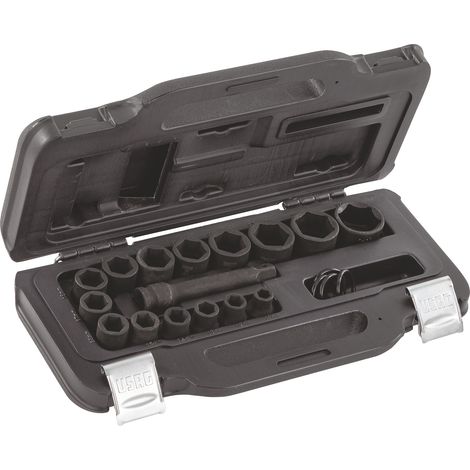 USAG 235 1/2 M/C16 Sortiment 15 Sechskant-Steckschlüsseleinsätzen modularer Box