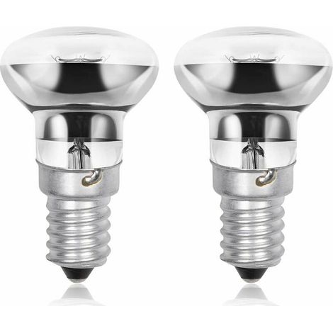 R50 E14 40W Lava Lamp Bulbs, Small Edison Screw SES Reflector Lava Lamp Bulbs, Warm White 2800K R39 Dimmable (Pack of 5) (1/5)
