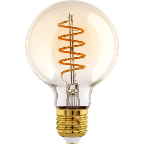 lampe LED E27 à intensité variable, ampoule globe vintage spirale (1/2)