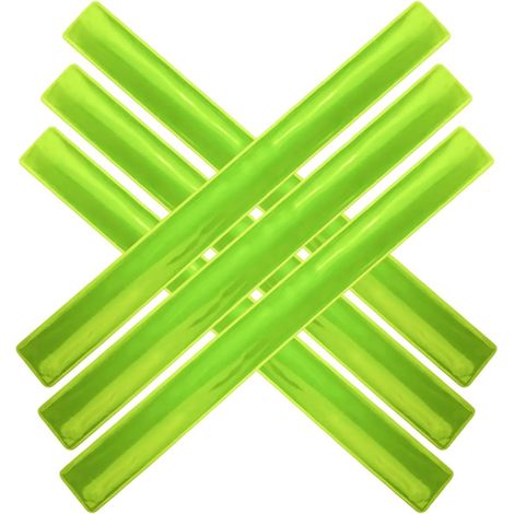 Reflektierendes Armband-Set mit 6 Reflektoren, reflektierendem Armbandverschluss, reflektierendem Kinderfahrrad-Reflektor, sicherem Hosenclip, hochreflektierend, ideal zur Erhöhung der Sichtbarkeit im