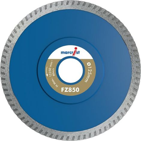 Feinsteinzeug-Trennscheibe FZ850 125 x 22.2mm