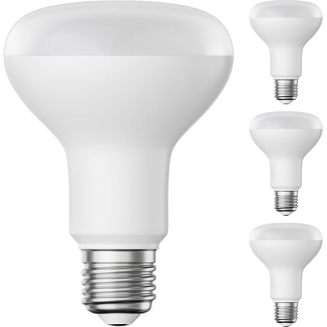 4x E27 Ampoule LED, R80, blanc chaud (2700 K), 10 W, 935lm, mate (1/5)