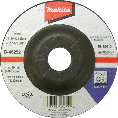 Makita Disque à ébarber 115x6 mm acier - B-46252