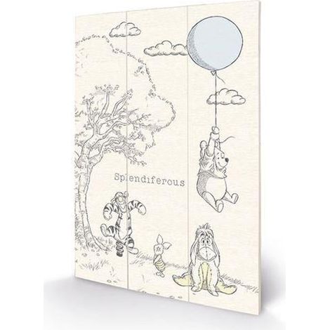 DISNEY - WINNIE THE POOH - IMPRESSION SUR BOIS 20X29.5CM PYRAMID GP85073