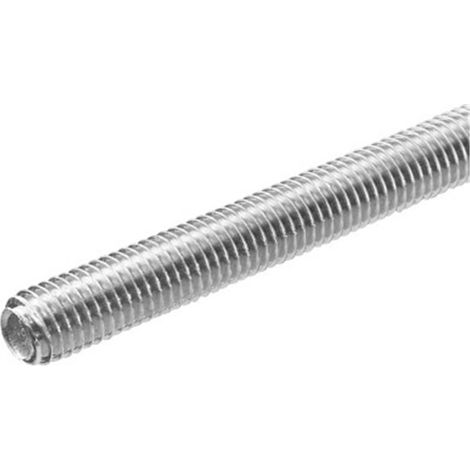 Tige filetée DIN 975 M5 en acier zingué, 1 mètre, lot de 5 unités