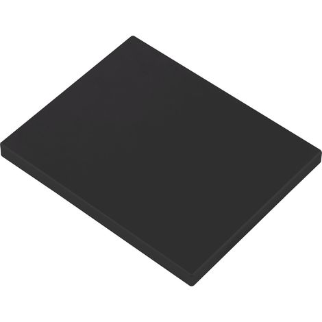 Hawa Junior Abdeckkappe eckig GP/Ordena 70 mit Punktbefestigung für eine Glasstärke von 8-12,7mm, Kunststoff schwarz matt (1/5)