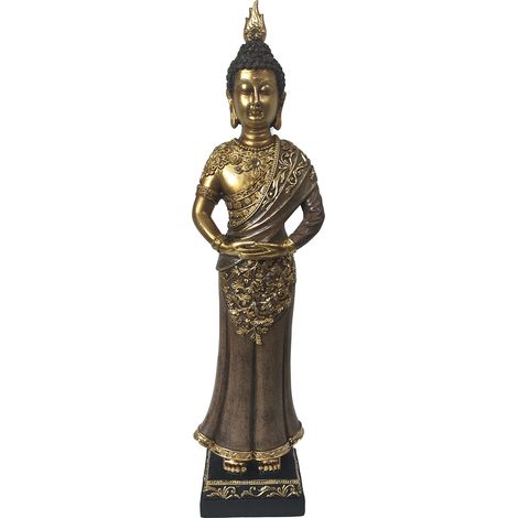 Signes Grimalt Buddha Buddhas goldene Buddha-Figur, 36 x 10 x 7 cm, hochwertiges Kunstharz
