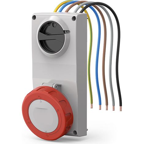 Scame proxima toma de corriente con enclavamiento 3p+n+e 32a rojo - 407.3287
