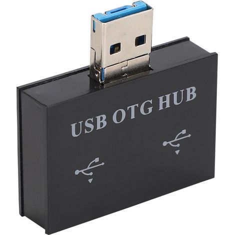 Splitter USB, mini hub USB plug-and-play a 2 porte, compatto e portatile, realizzato con materiali di alta qualità, compatibile con telefoni Android. (1/3)