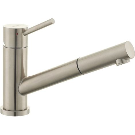 SIKO Mélangeur évier avec douchette extractible acier inoxydable STNRZ283 (1/5)
