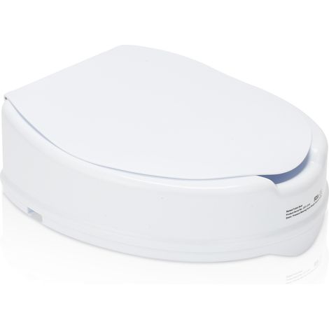 SWANEW Rialzo water Sollevatore per sedile WC Altri accessori per l'igiene Ausili per la toilette 10 cm Sedile per WC con coperchio Attacco per WC (1/5)