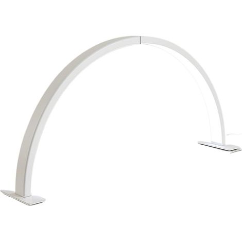 Lampe LED Demi-Lune à Interrupteur Rotatif 50 W for Salon de beauté, Extension de Cils, Sourcils, Lampe de Bureau, manucure, Nail Art, lumière de Remplissage(White) (1/5)