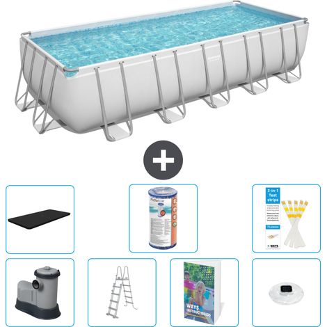 Bestway Power Steel Rechteckig - 640x274x132 cm - 8-teilig  S622 (1/3)