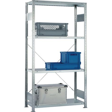 Estante atornillado H2000xW1000xD300mm base r.z.2 marcos.4 fbd.trgf.150kg bayl.1650kg