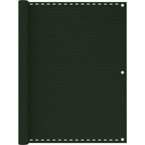 Écran de balcon brise pare vue protection confidentialité 120 x 300 cm PEHD vert foncé