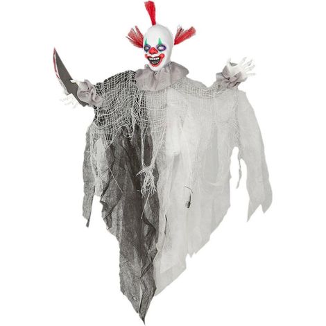 My Other Me Hängender Clown grau 60 x 45 cm