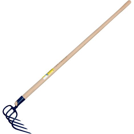 OUTILS PERRIN Crocs à fumier à douille 4 dents 21 cm emmanché 135 (1/2)