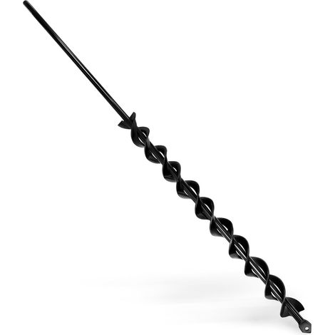 Tariere Pour Perceuse, 3x60cm, Noir, Foret de Plantation Pour Visseuse Sans Fil, Foret à Double Hélice, Pour un Gain d'efficacité (1/5)