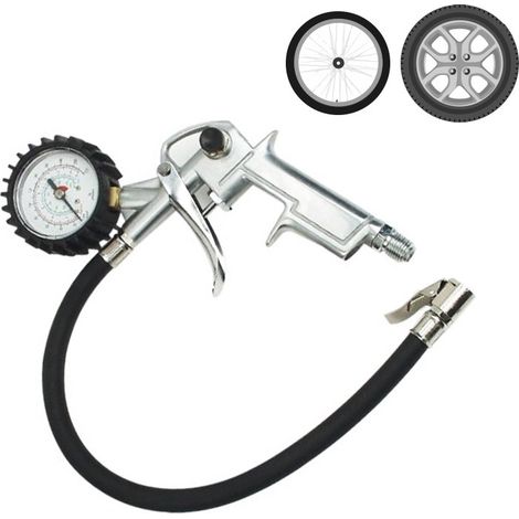 Pistole mit Manometer für Aufblaskompressor