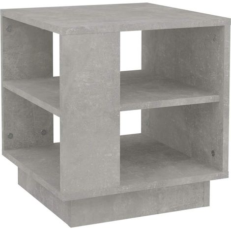 Maison Exclusive - Tavolino Salotto Grigio Cemento 40x40x43 cm Legno Multistrato (1/5)