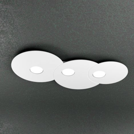 Plafoniera Moderna Cloud Metallo Bianco 3 Luci Gx53 (1/5)