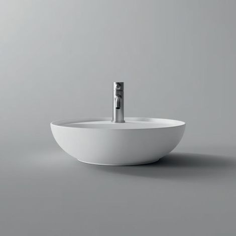 Lavabo Form appoggio salvaspazio diam. 45 tondo monoforo in (1/3)