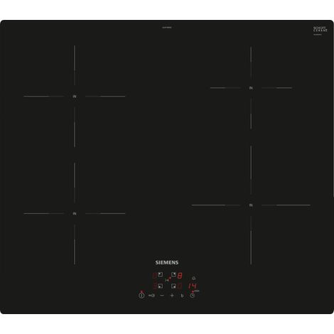 Siemens iQ100 EU611BEB6E plaque Noir Intégré 60 cm Plaque avec zone à induction 4 zone(s)